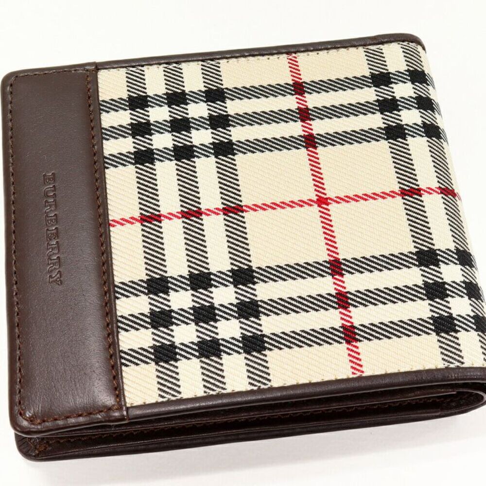 Burberry Nylon Canvas Calf Bifold Wallet - Picture 5 of 5